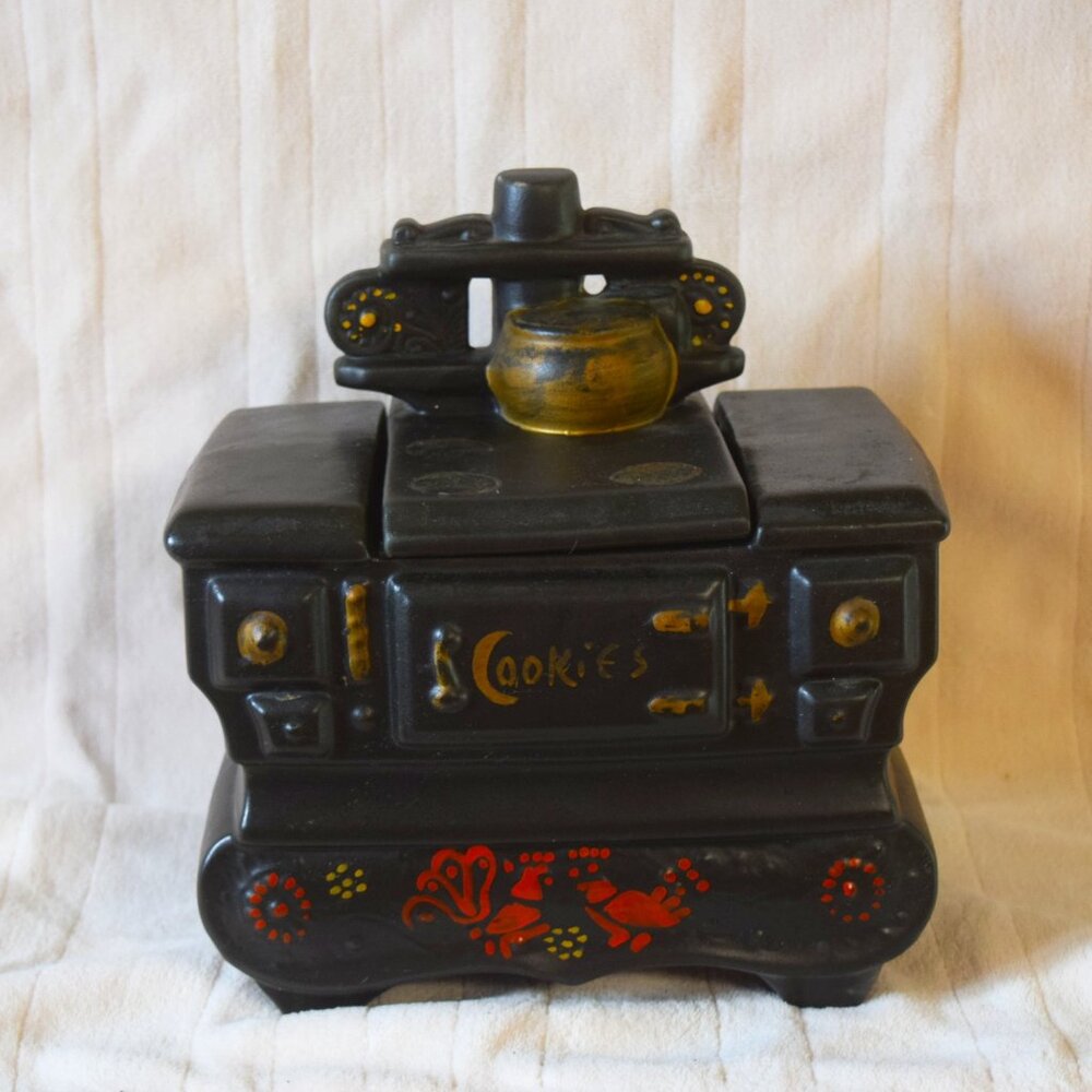 Vintage McCoy stove cookie jar